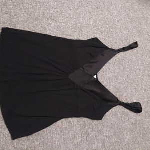 Black sleeveless top
